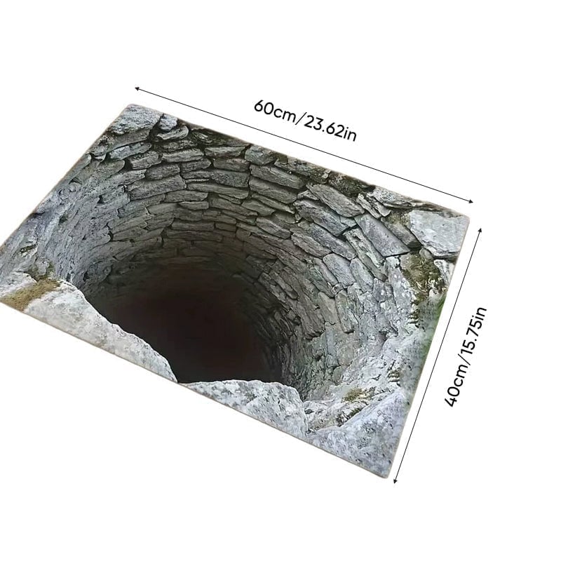 3D Optical Illusion Anti-Slip Floor Mat - 40*60cm/15.75 × 23.62 in