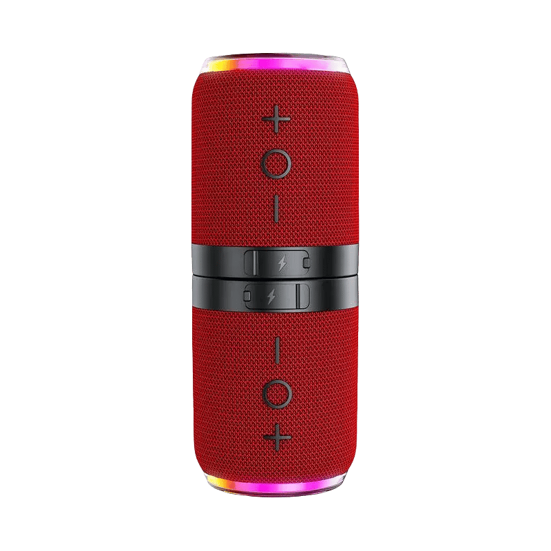 2-in-1 Magnetic Splittable Bluetooth Speaker - red