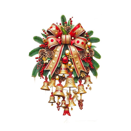 Christmas Bell Door Curtain - 1 Set