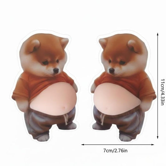 Chubby Shiba Inu Anti-Collision Sticker - 1 pair (2 pcs)