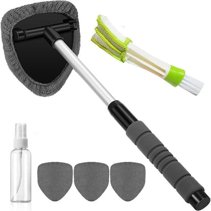 Automotive Glass Cleaning and Defogging Brush - Green