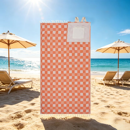 2-in-1 Convertible Beach Towel Bag - Style B