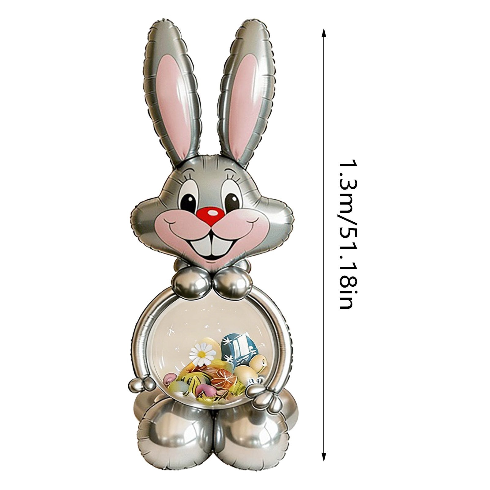 Easter Bunny Balloon Set - Gray