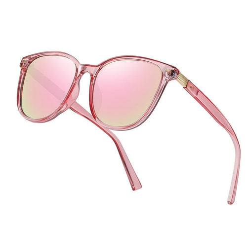 Big Style Polarized Sunglasses - Pink Frame / Pink Fade