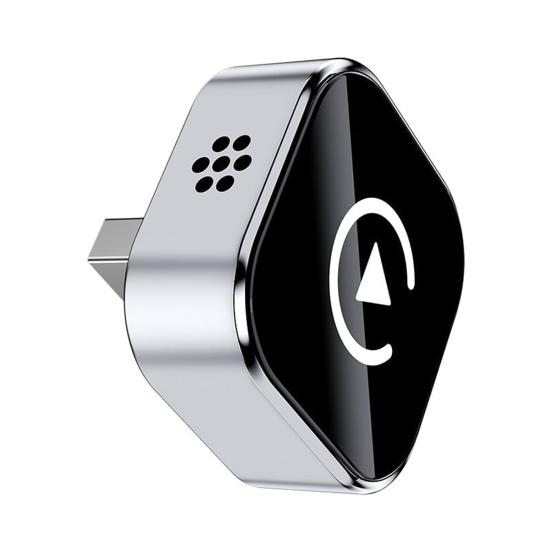 2-in-1 Adapter: Wireless CarPlay & Android Auto - Silver