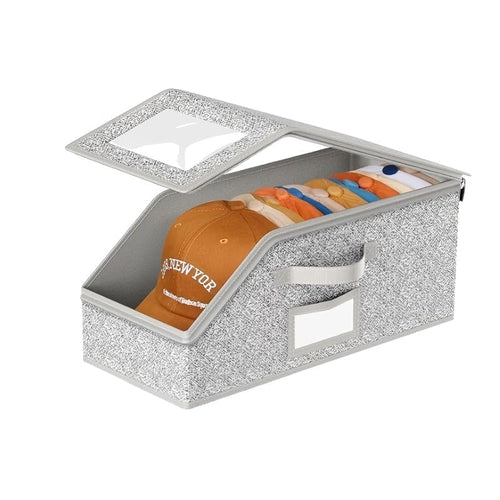 📦 Foldable Multifunctional Hat Storage Case - Grey, 1 PC
