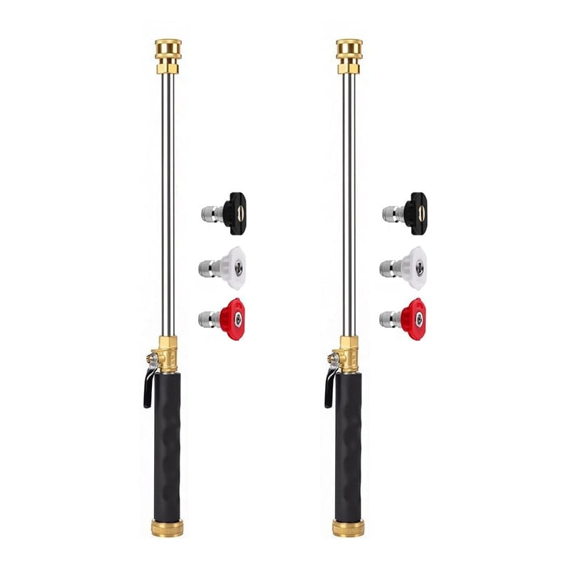 Professional Three-Nozzle Power-Boosting Garden Hose High-Pressure Was - 2 Sets