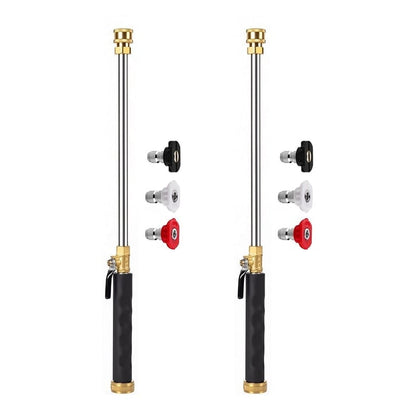 Professional Three-Nozzle Power-Boosting Garden Hose High-Pressure Was - 2 Sets