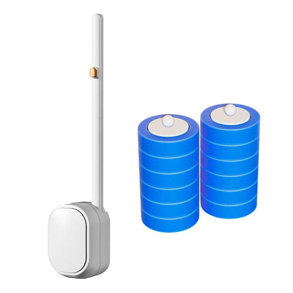 Hands-Free Flip-Top Disposable Toilet Brush - Opaque Flip-Top Toilet Brush+12 Replacement Heads