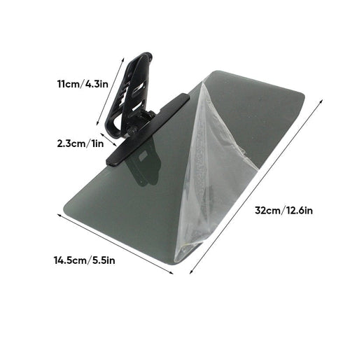 Car Sun Visor With Polarized Glare Protection - 1 pc