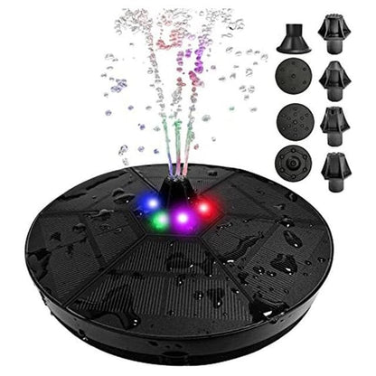 Solar Fountain Pump - solar pump with light + anti-collision bar