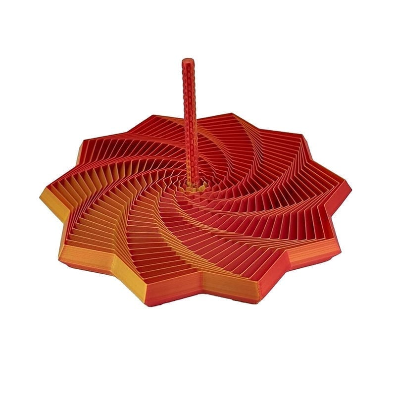 3D Printed Handheld Star Sensory Fidget Toy - Laser Red