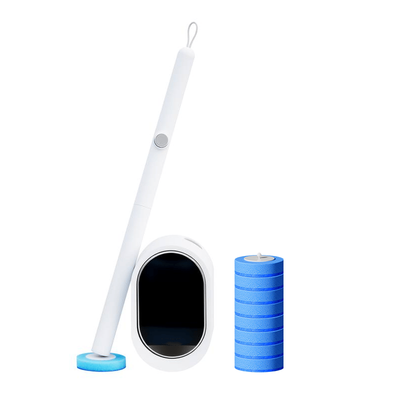1 disposable toilet brush + 8 refill heads