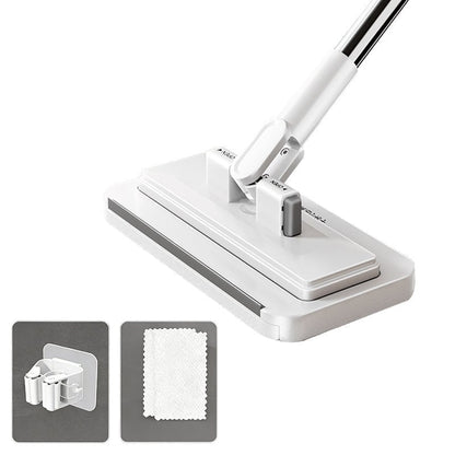 Hands-Free Multi-Purpose Flat Mop - 95cm – Free 1 Hook + 2 Absorbent Velvet Cloths