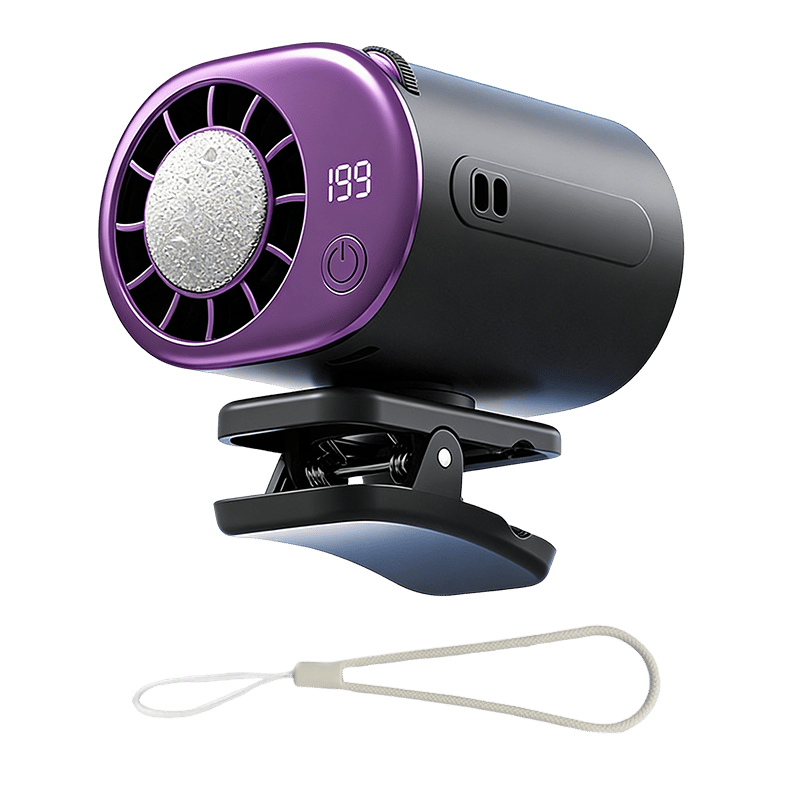 360° Rotating Semi-Cooling Clip Fan - Gray