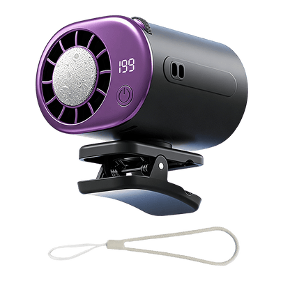 360° Rotating Semi-Cooling Clip Fan - Gray