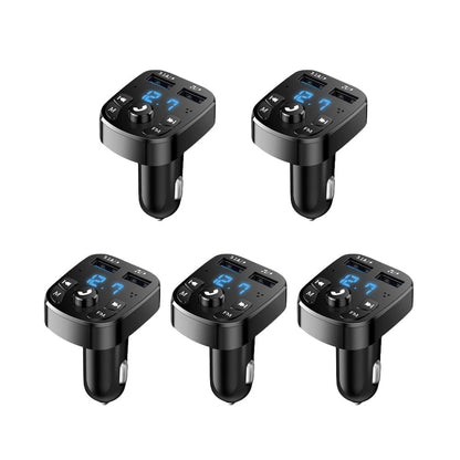 Car Bluetooth 5.0 FM Transmitter - 5 PCS