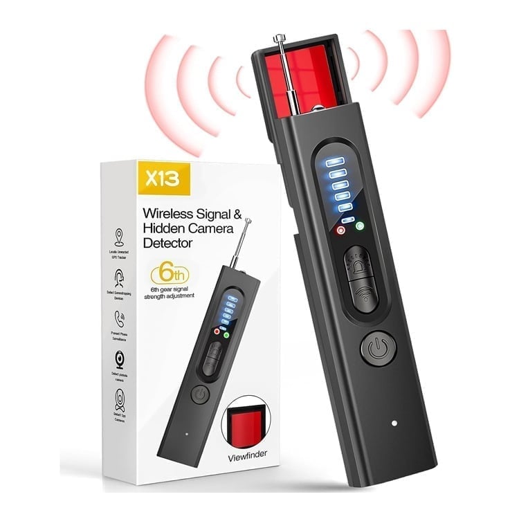 Portable Anti-Spy Camera Detector & RF Signal Scanner - 1 pc