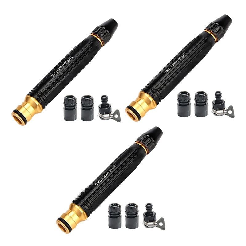 💦 Heavy Duty Adjustable Twist Hose Nozzle - 3 PCS