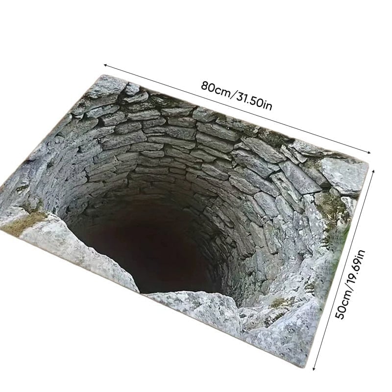 3D Optical Illusion Anti-Slip Floor Mat - 50*80cm/19.69 × 31.50 in