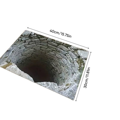3D Optical Illusion Anti-Slip Floor Mat - 30*40cm/11.81 × 15.75 in