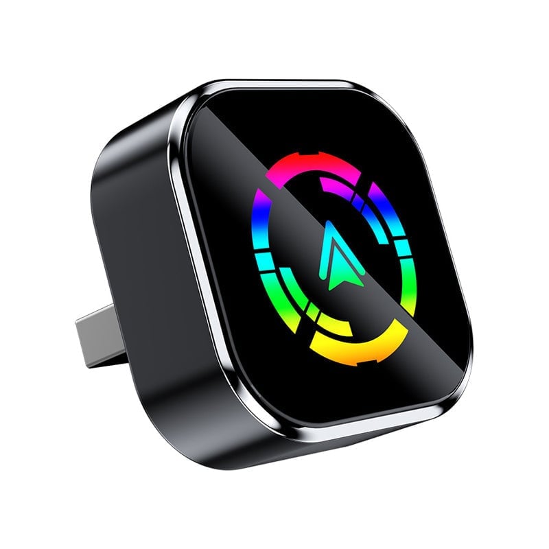 2-in-1 Adapter: Wireless CarPlay & Android Auto - Colorful