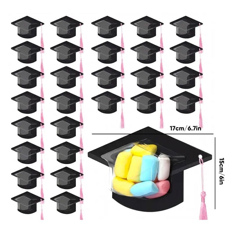 Graduation Cap Candy Card Set - 1 SET