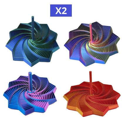 3D Printed Handheld Star Sensory Fidget Toy - Multi-Colors * 2 Sets (8 PCS)