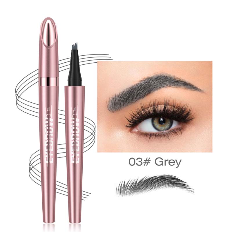 QIC Four-Prong Eyebrow Pencil - 03# Gray
