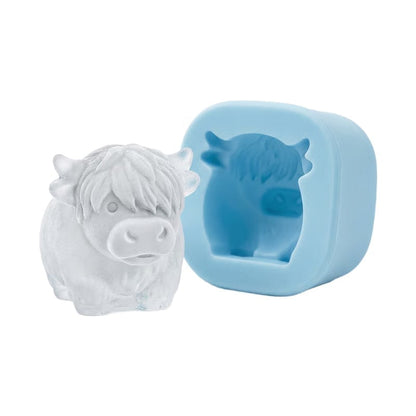 Highland Cow Silicone Ice Cube Tray - Peekaboo Cow (1-Cavity)