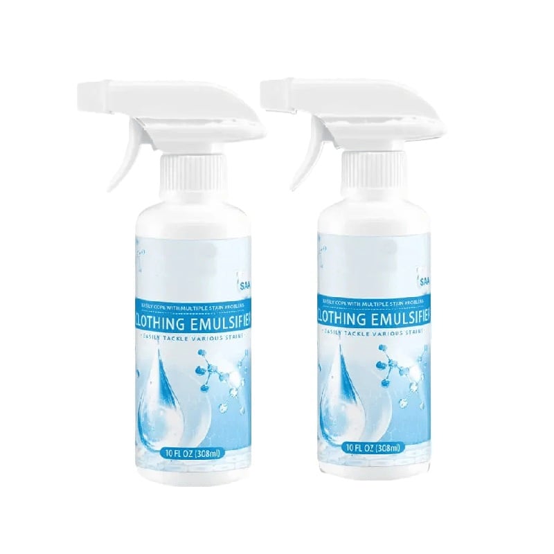 Non-ionic laundry emulsifying spray - 2 emulsifier refills + 2 spray nozzles