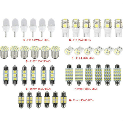 Diamond-White Full-Cabin LED Conversion Kit for Advanced Interior Ligh - 42-Piece Set