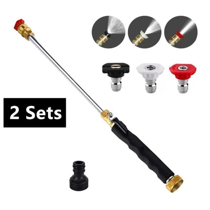 Garden Hose Nozzle High-Pressure Washer with 3 High-Pressure Nozzles - 2 Sets