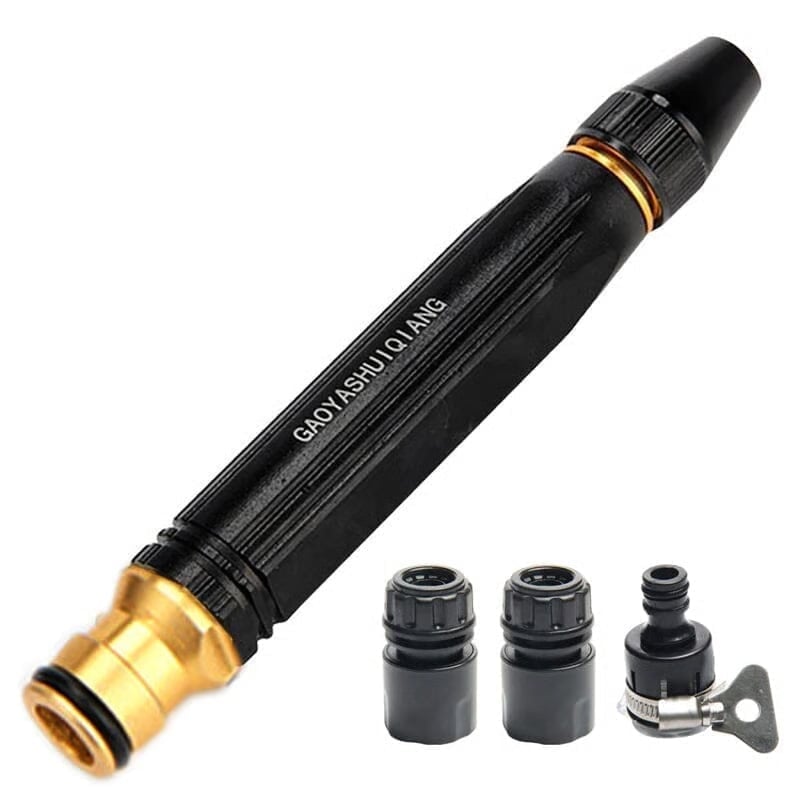🚿 Heavy Duty Hose Nozzle | Adjustable Twist Jet Sweeper - 1 PC